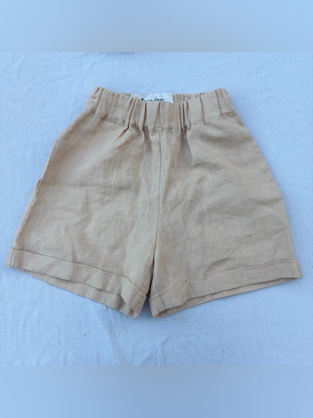 Amour Linen 100% Linen Mia Shorts, Summer Beach Boho Loungewear